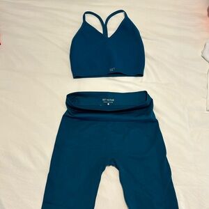 Set active Sculptflex teal matching set- never worn